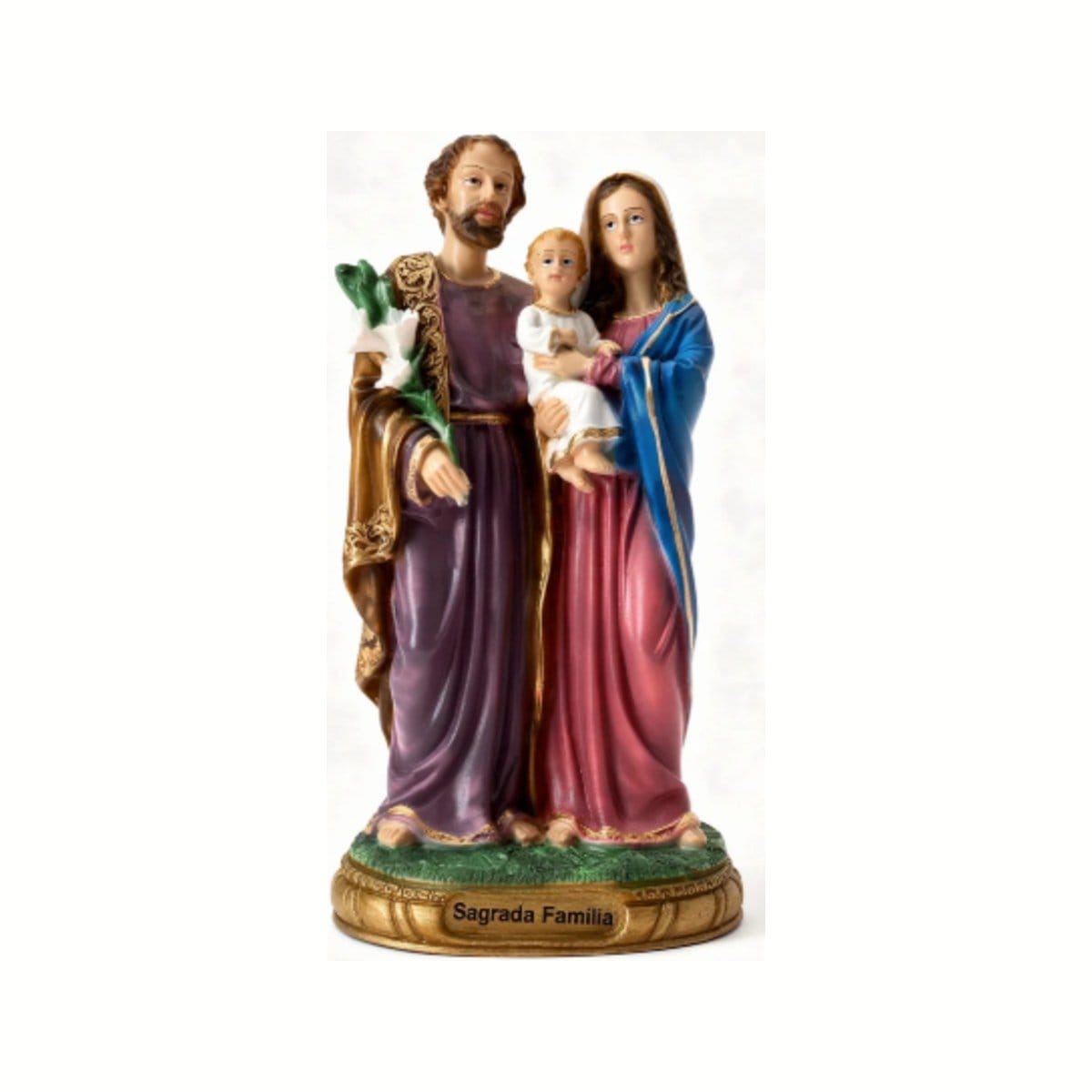 Imagem de Resina 20Cm - Sagrada Família - Base redonda - Modelo 01 - Foto 1